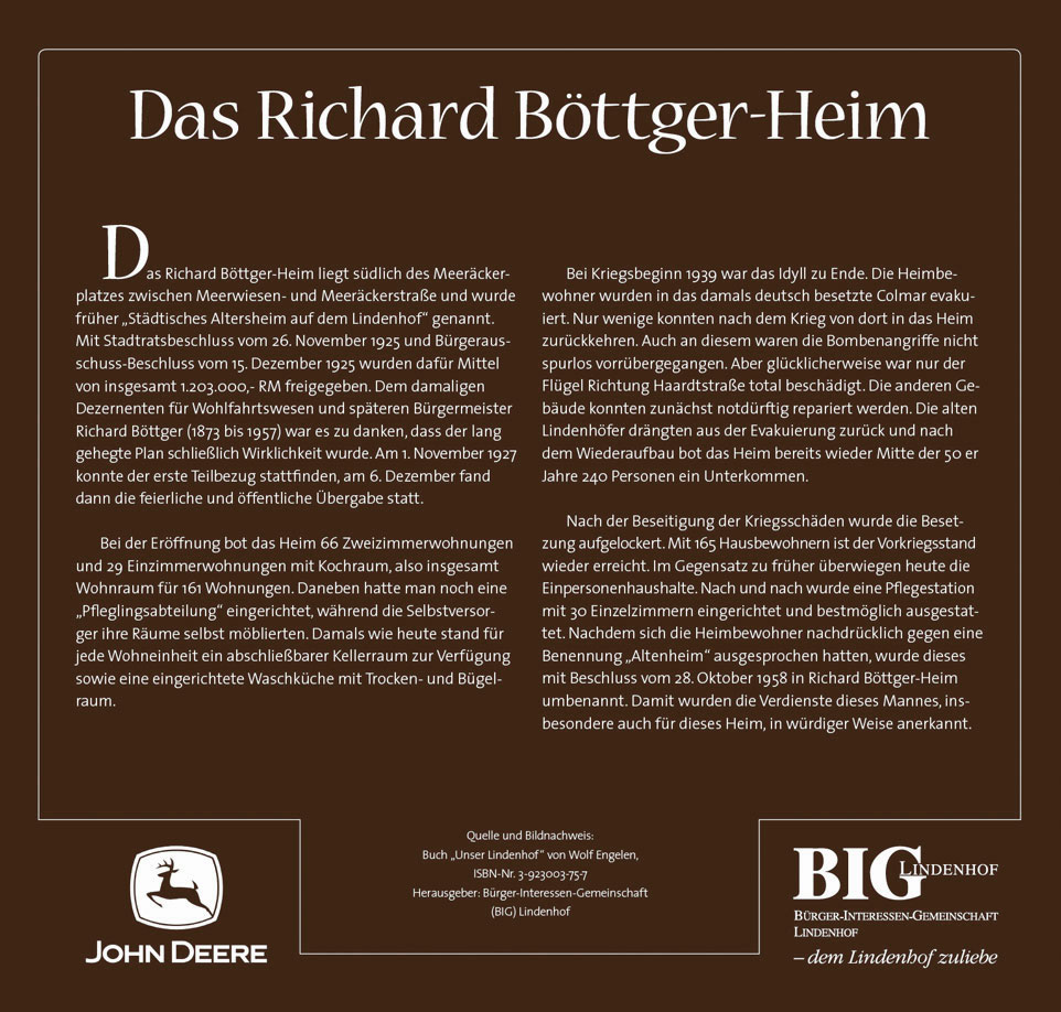 Die Richard Böttger-Heim Tafel. Historischer Lehrpfad